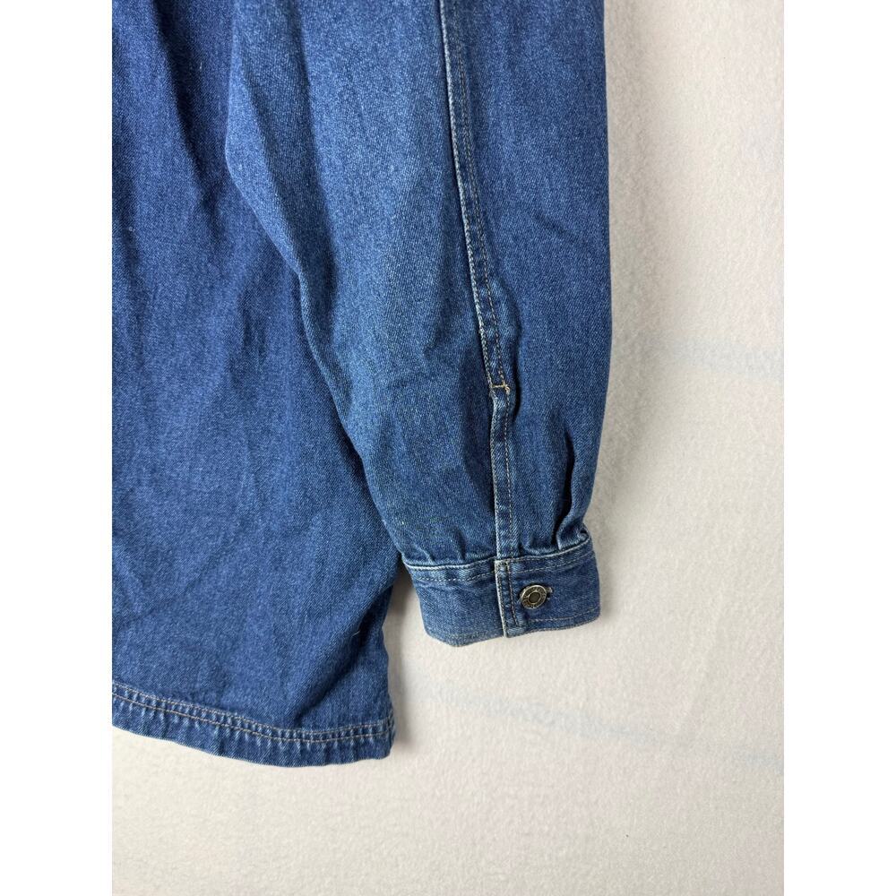 results jean mens  Vintage Blue Denim Jean Jacket - Size Medium - Picture 12 of 12